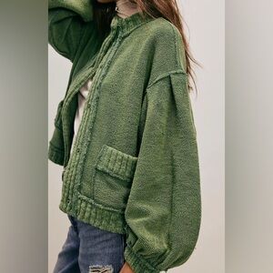 Free People We The Free Cute In This Cardi-Frosty Spruce-Size Small